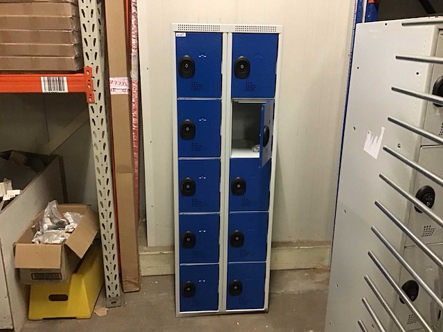 Acial 10 vaks lockerkast - afbeelding 1 van  5