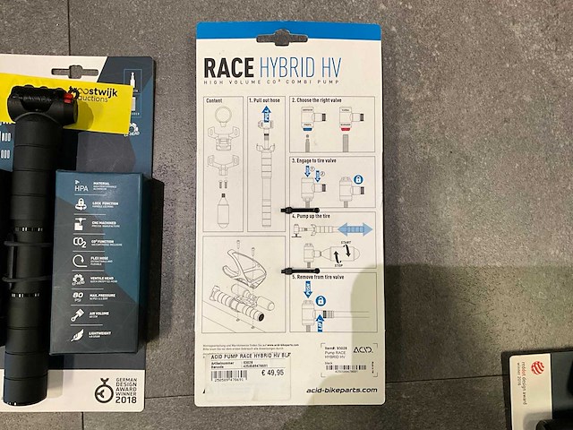 Acid hybrid hv fietspomp (2x) - afbeelding 2 van  2