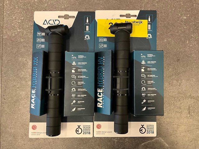 Acid hybrid hv fietspomp (2x) - afbeelding 1 van  2