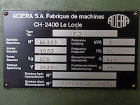 Aciera - 1983 - f3 - gereedschapsfreesmachine - afbeelding 9 van  24