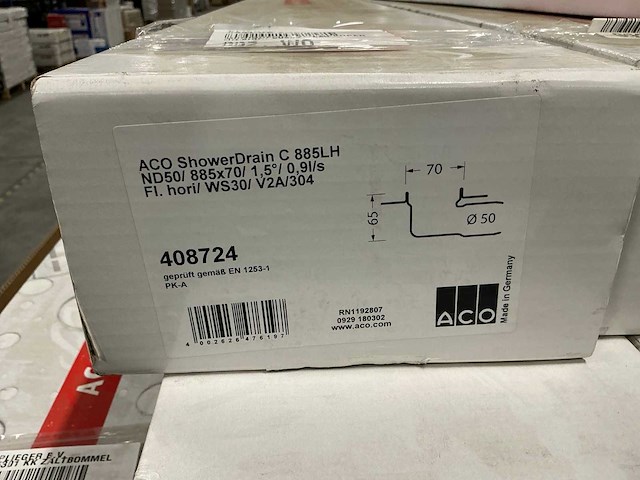 Aco showerdrain c douchegoot zonder rooster (10x) - afbeelding 7 van  10