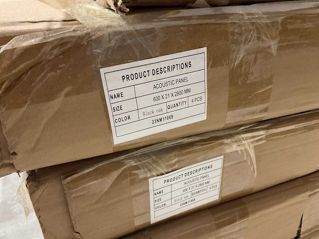 Acoustic panel black oak 23nm11068 wanddecoratie - afbeelding 3 van  3