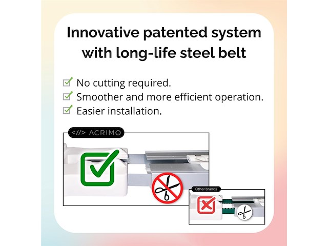 Acrimo gemotoriseerde gordijnrail intelligente railset - afbeelding 2 van  5