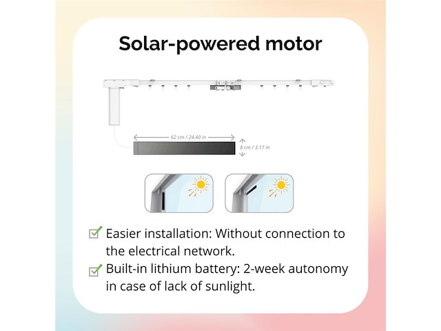 Acrimo gemotoriseerde gordijnrail intelligente railset - afbeelding 3 van  5