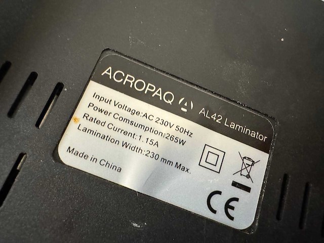 Acropaq - lamineermachine - afbeelding 2 van  2