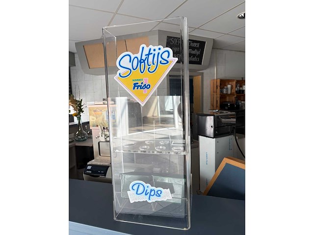 Acryl display kast voor ijshoorns en toppings - afbeelding 2 van  4