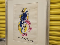 Acryl houtskool schilderij, anton heyboer - afbeelding 1 van  4