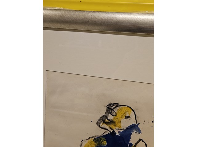 Acryl houtskool schilderij, anton heyboer - afbeelding 3 van  4