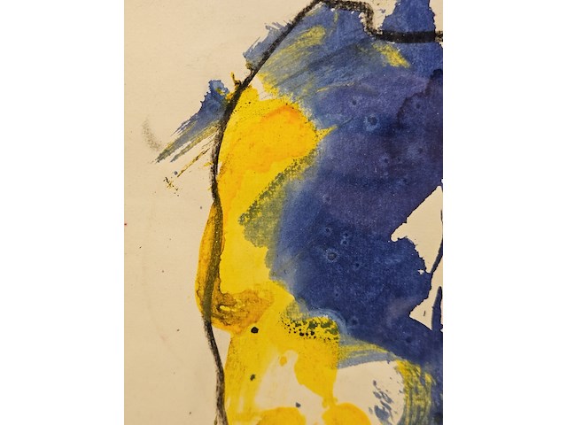 Acryl houtskool schilderij, anton heyboer - afbeelding 4 van  4