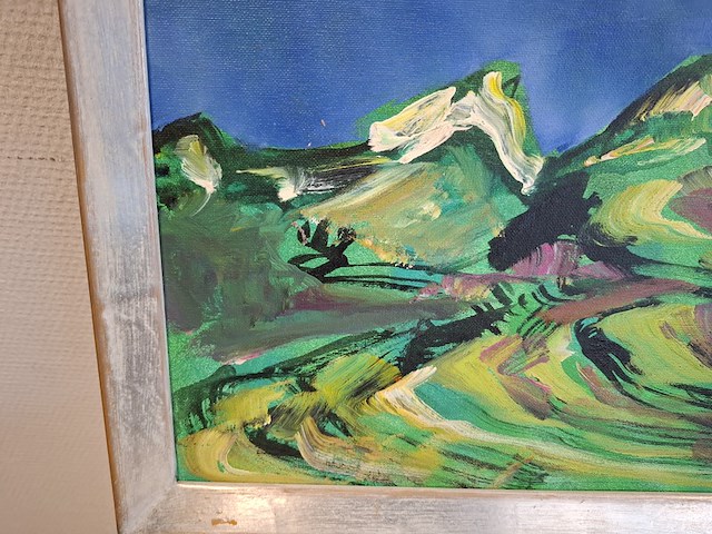 Acryl, maya wildevuur (1944-2023), nepal, 2003 - afbeelding 3 van  7