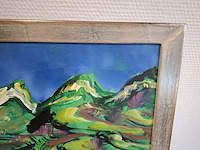 Acryl, maya wildevuur (1944-2023), nepal, 2003 - afbeelding 4 van  7