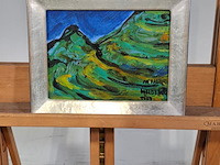 Acryl op canvas, maya wildevuur, nepal, 2000 - afbeelding 2 van  8