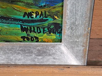 Acryl op canvas, maya wildevuur, nepal, 2000 - afbeelding 3 van  8
