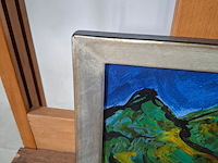 Acryl op canvas, maya wildevuur, nepal, 2000 - afbeelding 6 van  8