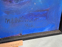 Acryl op doek, maya wildevuur, abstract, 1991 - afbeelding 4 van  10