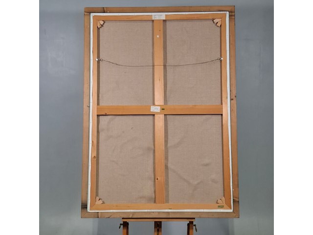 Acryl op doek, maya wildevuur, abstract, 1991 - afbeelding 9 van  10