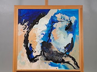 Acryl op doek, maya wildevuur, abstract, 2001 - afbeelding 2 van  9