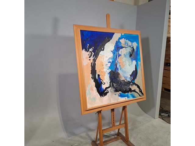Acryl op doek, maya wildevuur, abstract, 2001 - afbeelding 4 van  9