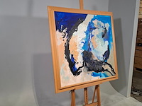 Acryl op doek, maya wildevuur, abstract, 2001 - afbeelding 4 van  9