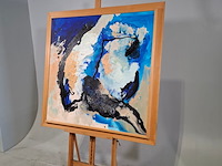 Acryl op doek, maya wildevuur, abstract, 2001 - afbeelding 5 van  9