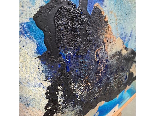 Acryl op doek, maya wildevuur, abstract, 2001 - afbeelding 7 van  9