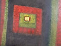 Acryl op doek, maya wildevuur, abstract, 2008