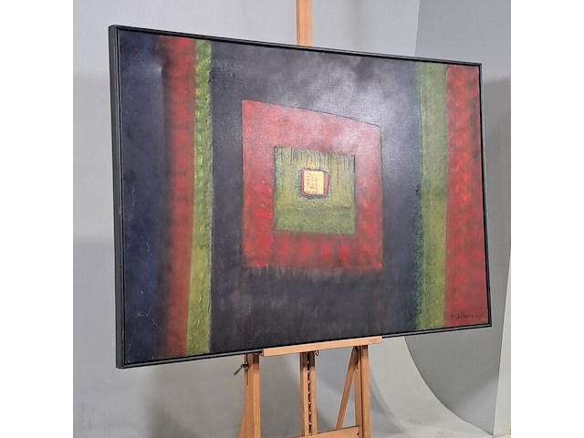 Acryl op doek, maya wildevuur, abstract, 2008 - afbeelding 4 van  9