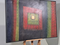 Acryl op doek, maya wildevuur, abstract, 2008 - afbeelding 4 van  9