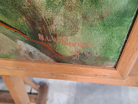 Acryl op doek, maya wildevuur, abstract / landschap, 1998 - afbeelding 5 van  8