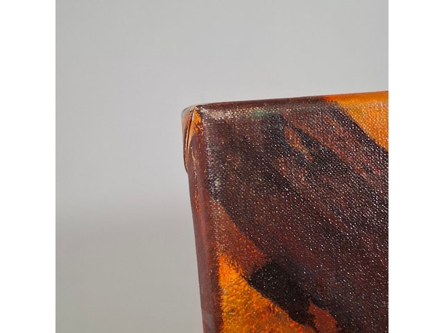 Acryl op doek, maya wildevuur, afrikaans dorp - afbeelding 4 van  7