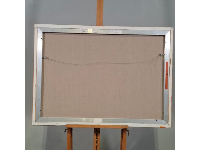 Acryl op doek, maya wildevuur, afrikaans dorp - afbeelding 6 van  7