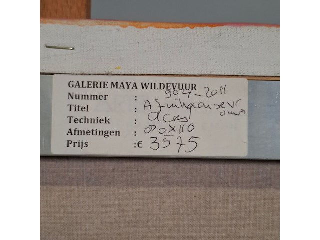 Acryl op doek, maya wildevuur, afrikaanse vrouwen - afbeelding 8 van  8