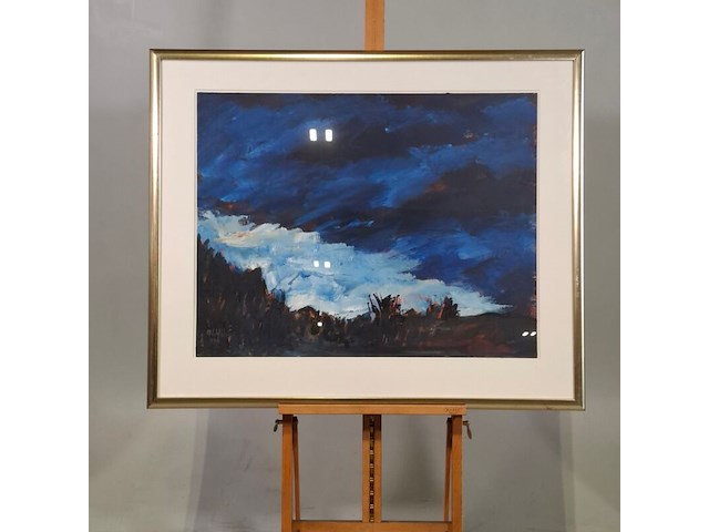 Acryl op doek, maya wildevuur, gletcher, 1993 - afbeelding 2 van  8