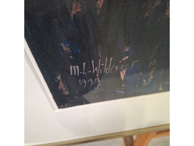 Acryl op doek, maya wildevuur, gletcher, 1993 - afbeelding 3 van  8