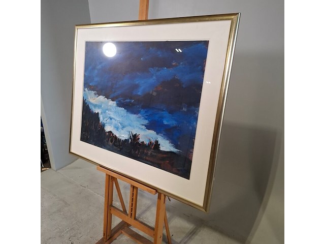 Acryl op doek, maya wildevuur, gletcher, 1993 - afbeelding 5 van  8