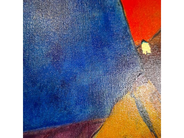 Acryl op doek, maya wildevuur, herero vrouw, 1998 - afbeelding 6 van  8