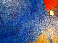 Acryl op doek, maya wildevuur, herero vrouw, 1998 - afbeelding 6 van  8