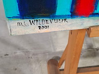 Acryl op doek, maya wildevuur, isla di giglio - afbeelding 3 van  8