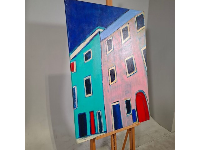 Acryl op doek, maya wildevuur, isla di giglio - afbeelding 4 van  8