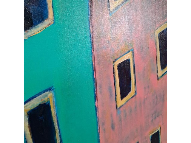 Acryl op doek, maya wildevuur, isla di giglio - afbeelding 5 van  8