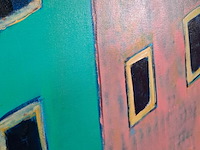 Acryl op doek, maya wildevuur, isla di giglio - afbeelding 5 van  8