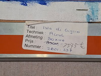 Acryl op doek, maya wildevuur, isla di giglio - afbeelding 8 van  8