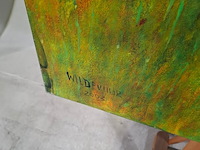 Acryl op doek, maya wildevuur, kalfje - afbeelding 3 van  8