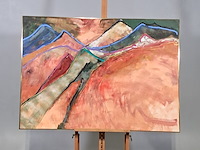 Acryl op doek, maya wildevuur, landschap, 1999 - afbeelding 2 van  7