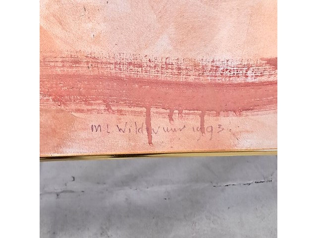 Acryl op doek, maya wildevuur, landschap, 1999 - afbeelding 3 van  7