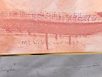 Acryl op doek, maya wildevuur, landschap, 1999 - afbeelding 3 van  7