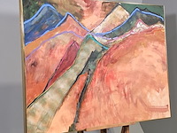 Acryl op doek, maya wildevuur, landschap, 1999 - afbeelding 4 van  7