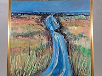 Acryl op doek, maya wildevuur, landschap, 2000 - afbeelding 2 van  8