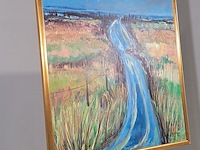 Acryl op doek, maya wildevuur, landschap, 2000 - afbeelding 4 van  8