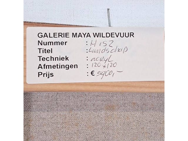 Acryl op doek, maya wildevuur, landschap, 2000 - afbeelding 8 van  8